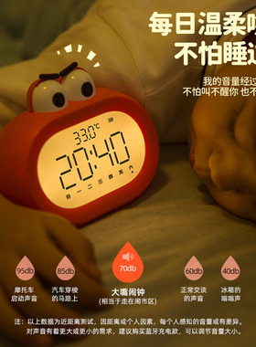 智能大嘴闹钟起床神器学生