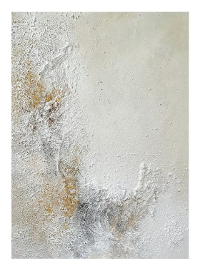 意式极简抽象石英砂肌理手绘油画客厅挂画侘寂风高级感玄关装饰画
