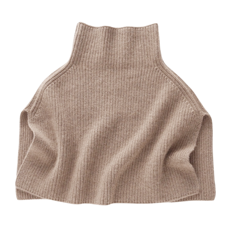 羊绒针织披肩围脖女秋冬保暖高领开叉外穿小斗篷羊毛搭肩围巾脖套,淘宝优惠券,粉丝福利购,淘宝优惠卷