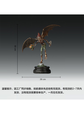 鸿鑫雕塑黄铜欧式风种花精灵摆件