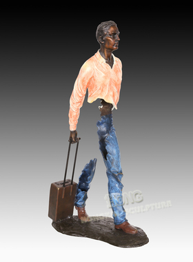 创意人物办公室样板房客厅工艺品