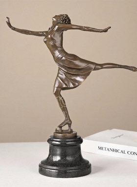 鸿鑫雕塑黄铜欧式人物工艺品摆件