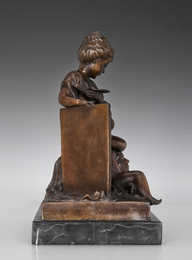 鸿鑫雕塑黄铜欧式客厅工艺品摆件