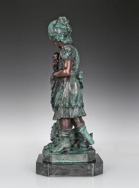 鸿鑫雕塑黄铜欧式客厅工艺品摆件