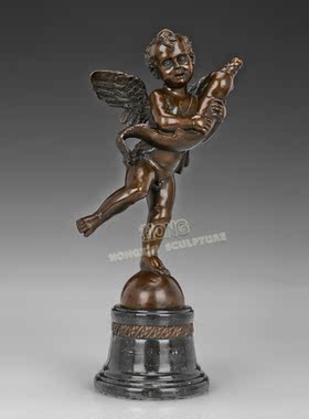 鸿鑫雕塑黄铜欧式客厅工艺品摆件