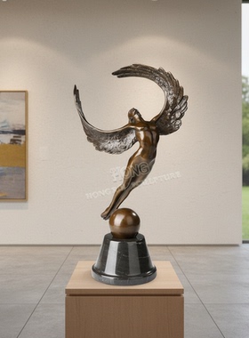 鸿鑫雕塑黄铜欧式客厅艺术品家饰