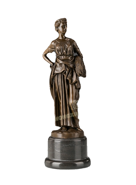 鸿鑫雕塑黄铜欧式四季神之秋摆件