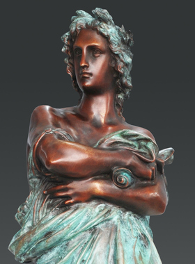 艺术品黄铜鸿鑫雕塑欧式人物家饰