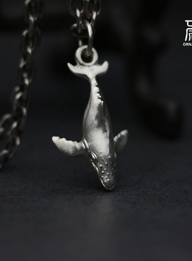 手工52赫兹纯银男女款项链吊坠