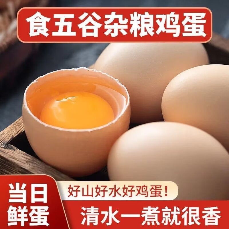20枚正宗土鸡蛋农家散养谷物喂养真正的新鲜营养虫草鸡蛋现捡现发,淘宝优惠券,粉丝福利购,淘宝优惠卷