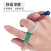 Mini spring ring finger massage ring decompression artifact