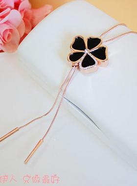 玫瑰金色防过敏毛衣链限量包邮