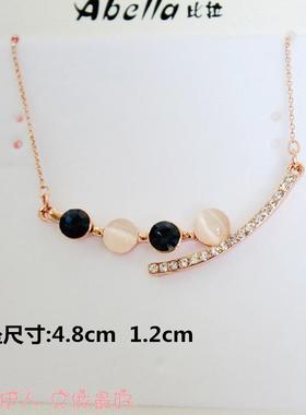 饰品玫瑰金防过敏短链