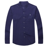 Playboy, весенняя рубашка, китайский стиль, из хлопка и льна, для среднего возраста