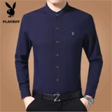 Playboy, весенняя рубашка, китайский стиль, из хлопка и льна, для среднего возраста