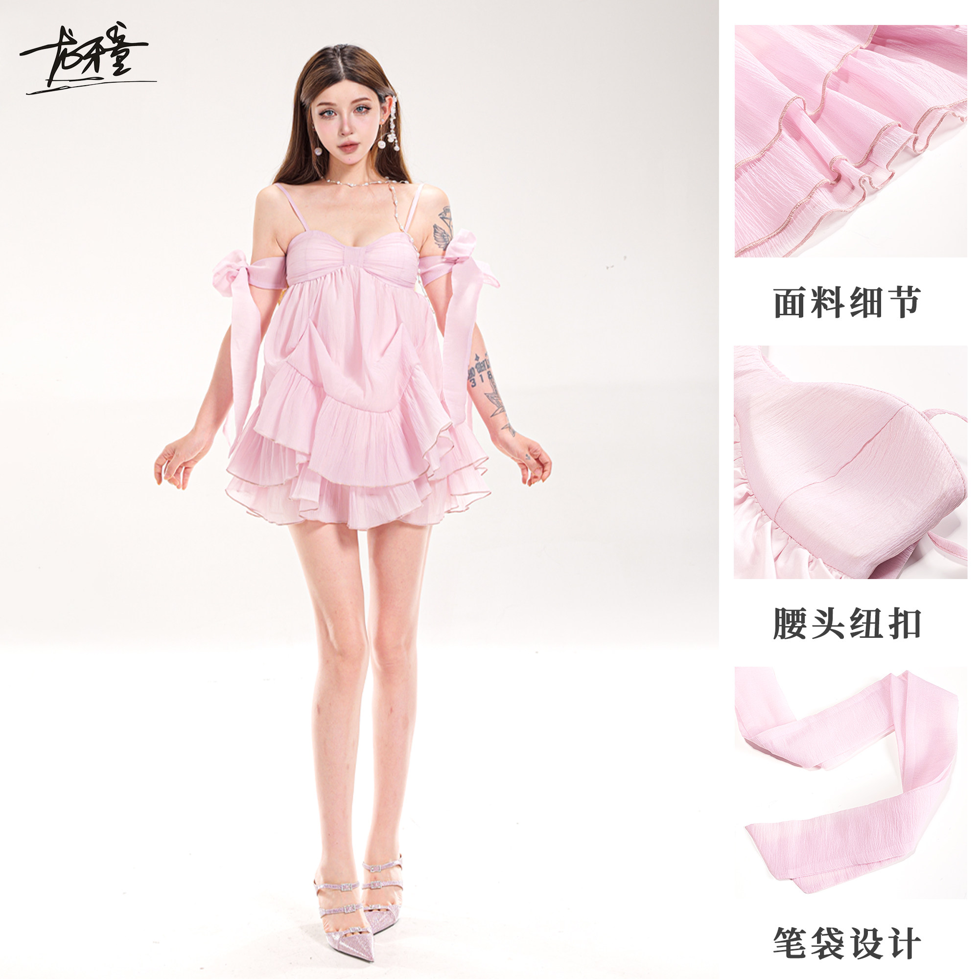 龙牙童推荐【朝花夕拾】显瘦法式休闲连衣裙公主性感少女一字肩露,淘宝优惠券,粉丝福利购,淘宝优惠卷