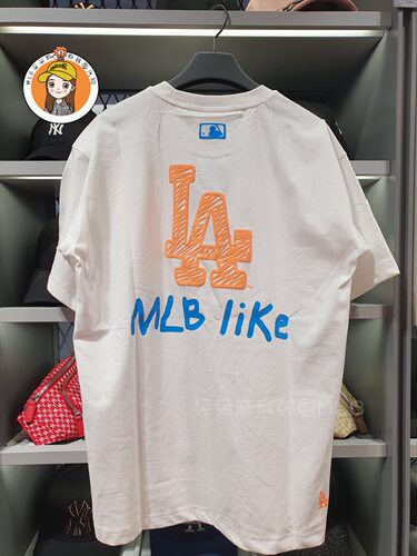 韩国MLB正品新款涂鸦印花短袖男女同款宽松T恤情侣半袖31TS15031 - 图2