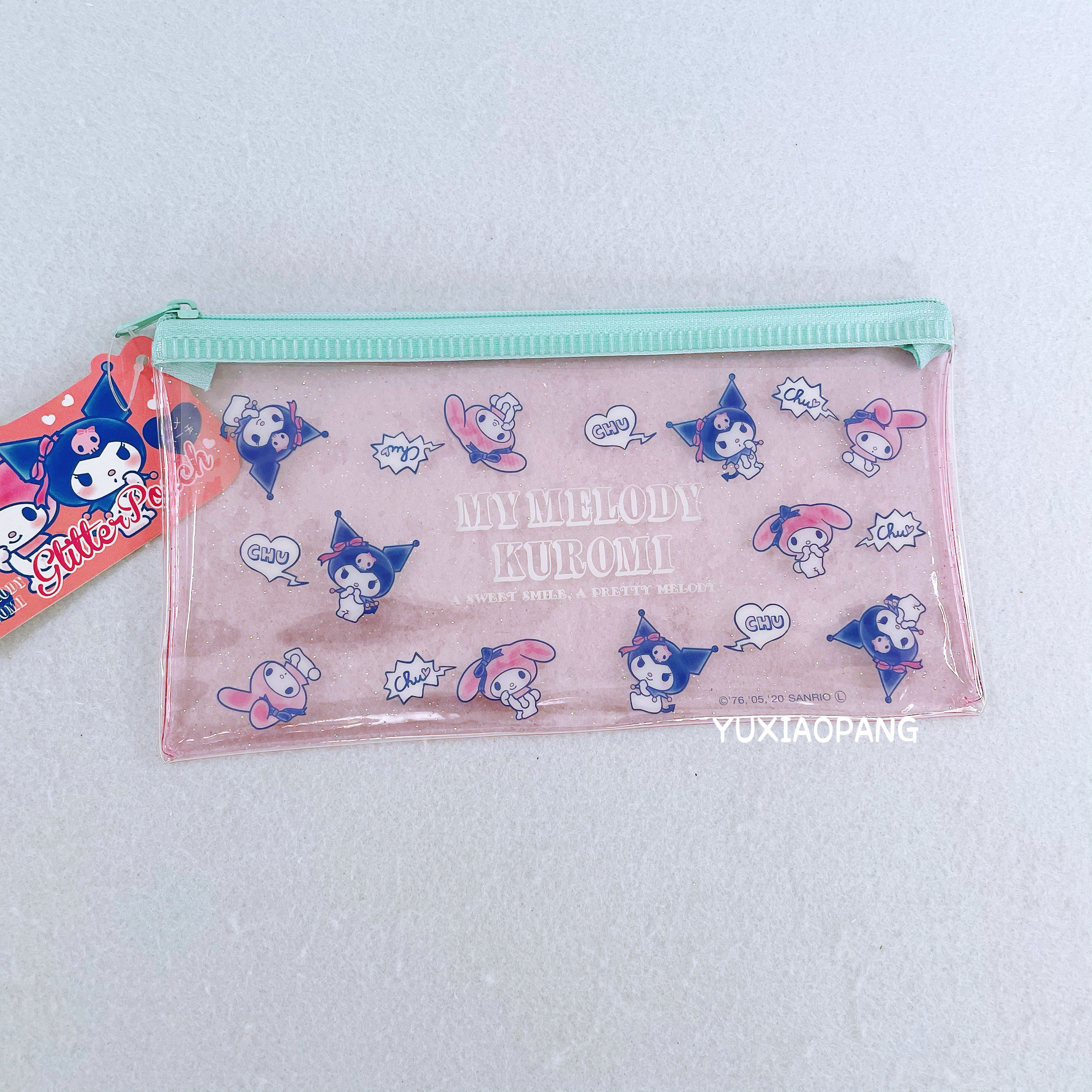 三丽鸥人物限定 日本 限量款PVC透明拉链收纳袋扁形笔袋,淘宝优惠券,粉丝福利购,淘宝优惠卷