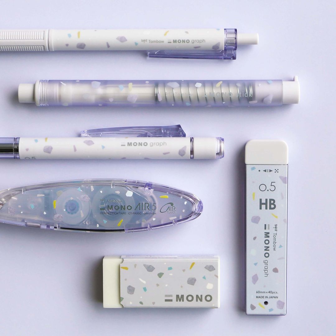 淡色碎片限定 日本 蜻蜓限量mono自动铅笔橡皮擦修正带圆珠笔铅芯 - 图2