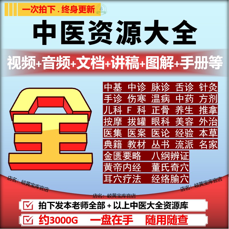 中医9大科视频课程含讲稿基础理论诊断学中药学方剂学自学习教材 - 图0