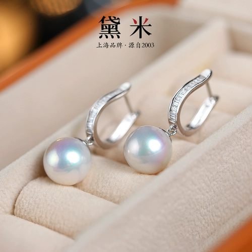 黛米 Ювелирное украшение, серьги из жемчуга, 11mm, серебро 925 пробы