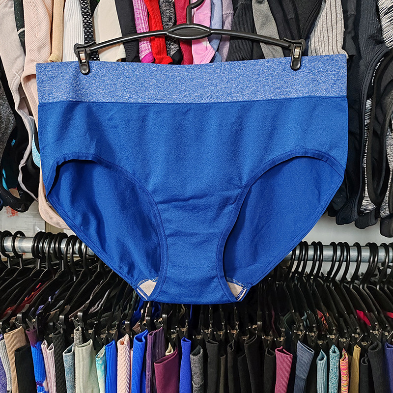 外贸原单运动内裤速干高弹无缝透气含棉裆一片式包臀中腰三角裤衩