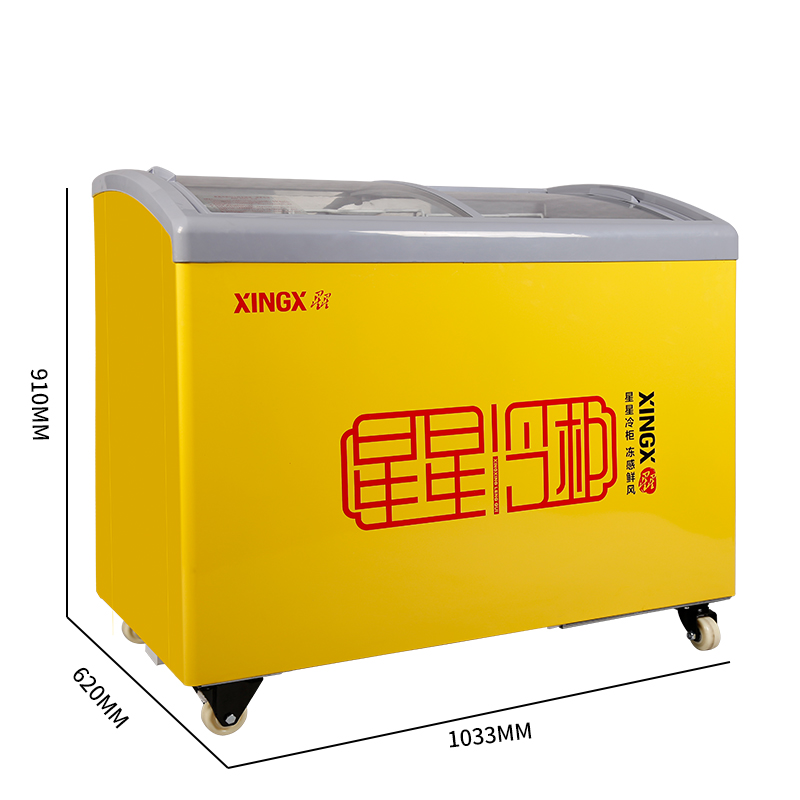 XINGX/星星 SD/SC-245YE卧式展示柜 商用冷柜 雪柜大冰柜冷藏冷冻 - 图1