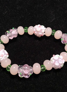 淄博手工琉璃琉璃花手链