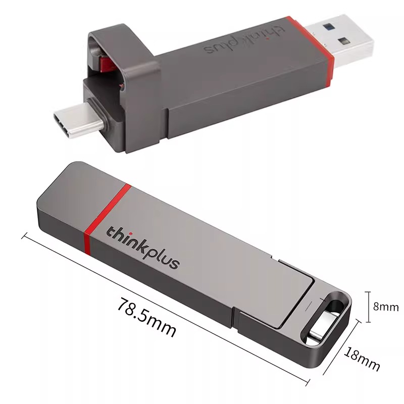 联想TU200PRO双接口手机U盘电脑两用USB3.2/Type-c128g/256g/512g - 图0