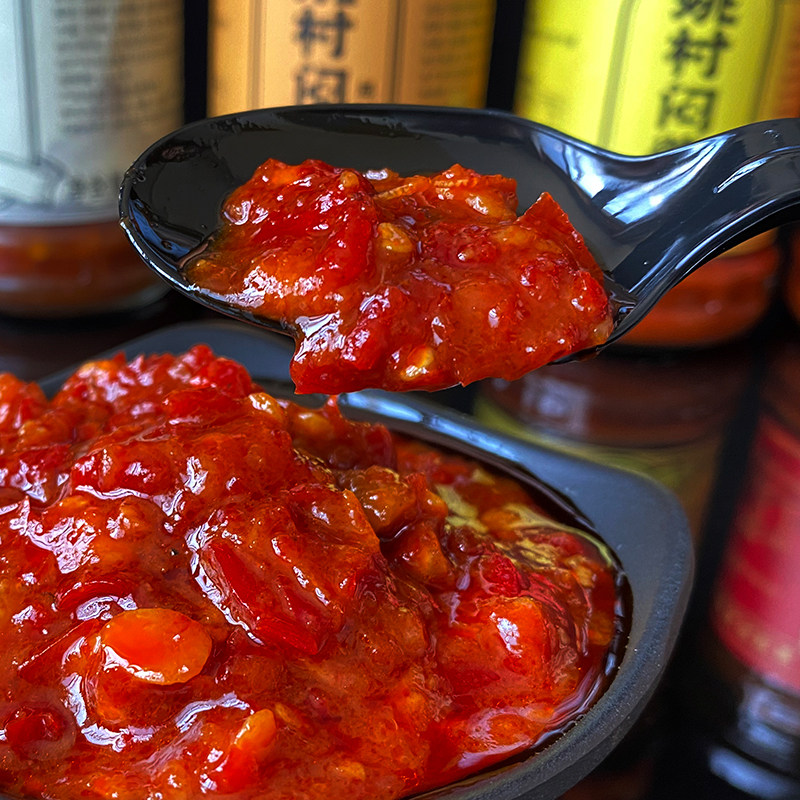 宣城郎溪姚村闷酱河虾酱小麦黄豆蚕豆肉沫特色 下饭焖酱4瓶套餐
