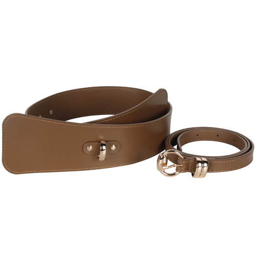 真皮宽腰带女装饰连衣裙子衬衫腰封收腰时尚百搭大衣毛衣秋季束腰 - 图2