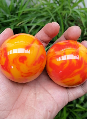 和田玉实心手球手把件