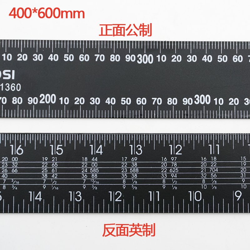 波斯不锈钢角尺直角尺钢拐尺加厚加长大号多功能方尺90度木工工具-图2