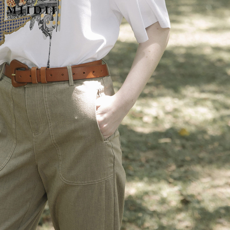 谜底/ miidii20春新品休闲工装裤 谜底休闲裤