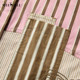 Mystery pink striped shirt dress 2025 spring new retro literary embroidered H-shaped dress 251ML0114