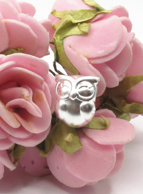 S999纯银3D硬足银复古泰银猫头鹰动物卡通男女款红绳手链手串配件