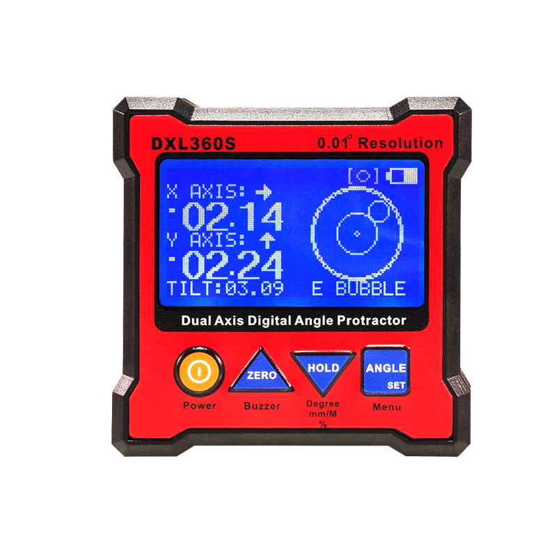 晶研双轴电子水平仪锂电池高精度角度尺数显角度仪多功能倾角仪盒 - 图3
