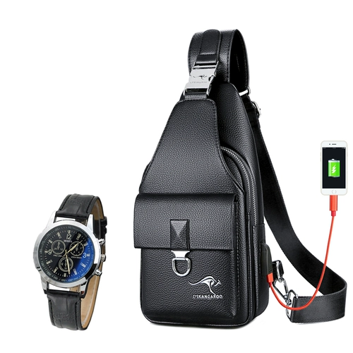 Нагрудная сумка, сумка на одно плечо для отдыха, кожаная сумка через плечо, небольшая сумка, трендовый рюкзак, из натуральной кожи, в корейском стиле