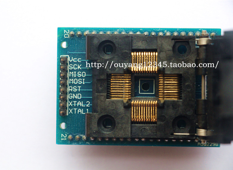 优质 LQFP44 TQFP44 QFP44转DIP40烧录座 atmega IC测试座转换-图2