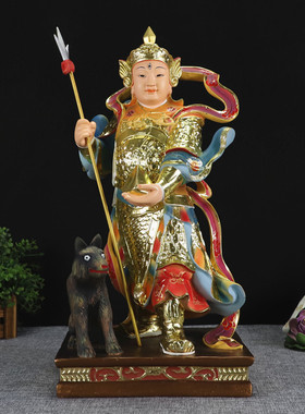 站坐款杨戬二郎真君像