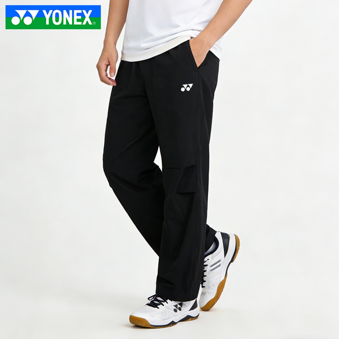 YONEX尤尼克斯羽毛球服yy男女款针织透气阔腿运动长裤1600626BCR,淘宝优惠券,粉丝福利购,淘宝优惠卷