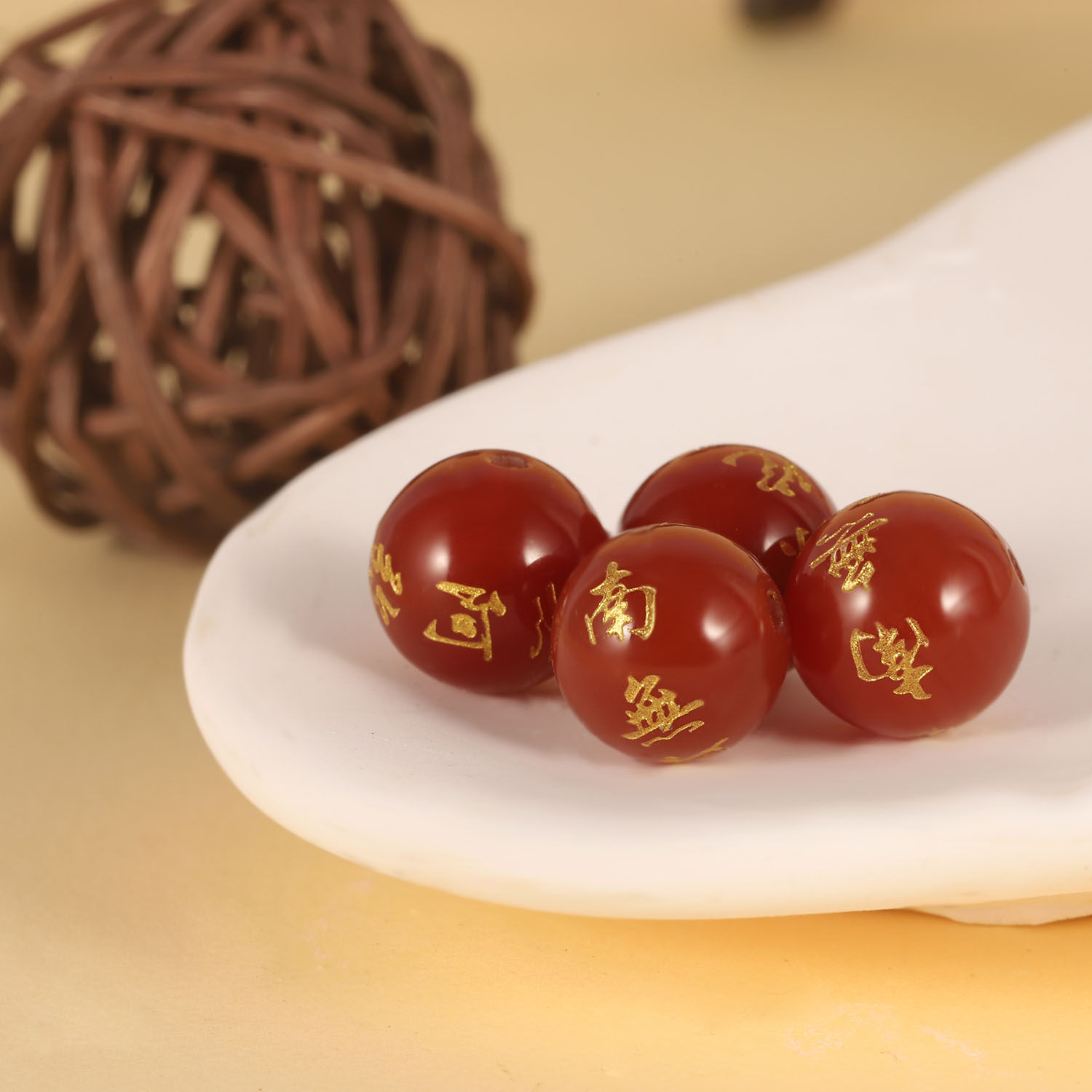 佛家天然红玛瑙南无阿弥陀佛刻字圆珠散珠子diy佛珠手链手绳配件,淘宝优惠券,粉丝福利购,淘宝优惠卷