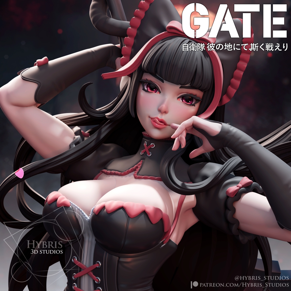 《GATE奇幻自卫队》萝莉.麦丘利 多体版 3D打印模型stl数据文件 - 图1