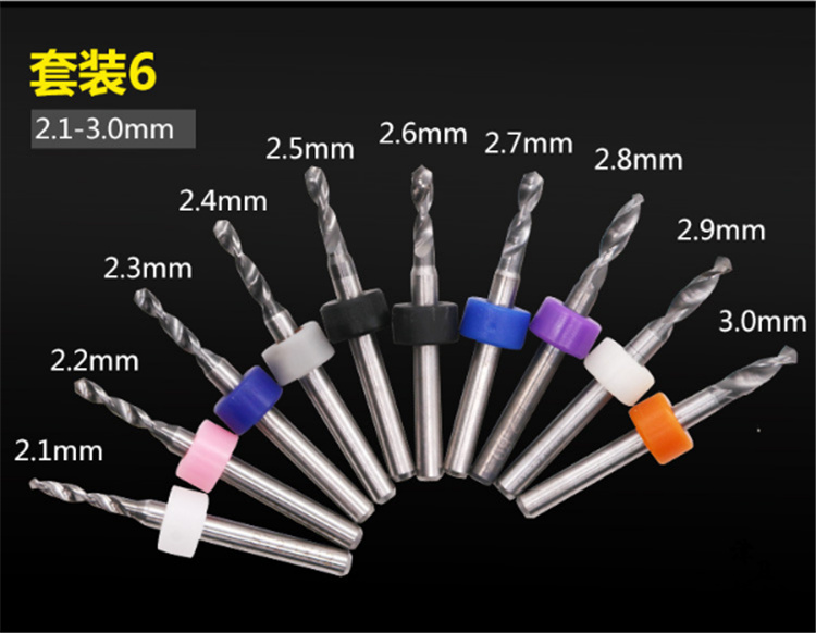 津卫模谷 PCB 钨钢钻头 微型小钻头0.10-1.00mm 模型打孔工具 - 图2