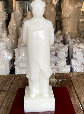 玉石祝福新中式玄关毛主席