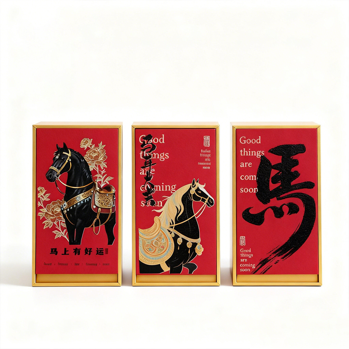 马年红茶岩茶创意两泡装六泡装伴手礼三泡通用摆泡茶叶包装盒定制,淘宝优惠券,粉丝福利购,淘宝优惠卷