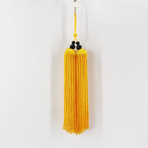 太极短剑穗剑袍剑须仿蚕丝棉浆抗静电武术比赛剑穗多种颜色可选 - 图3