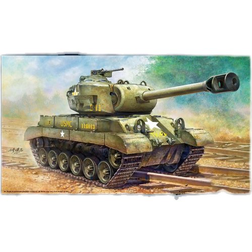 海光模型 TIGER Cute 坦克 Q版美国M26潘兴 基础型拼装 501 - 图1