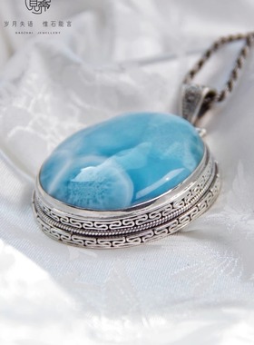 天然海纹石吊坠毛衣坠女款