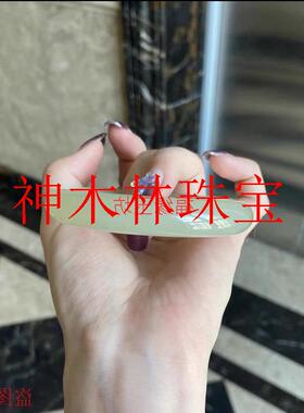 新疆和田玉手镯晴水青玉宽版扁条玉镯子精品高端翡翠色玉石手镯